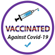 Staff is fully vaccinated against Covid-19.
